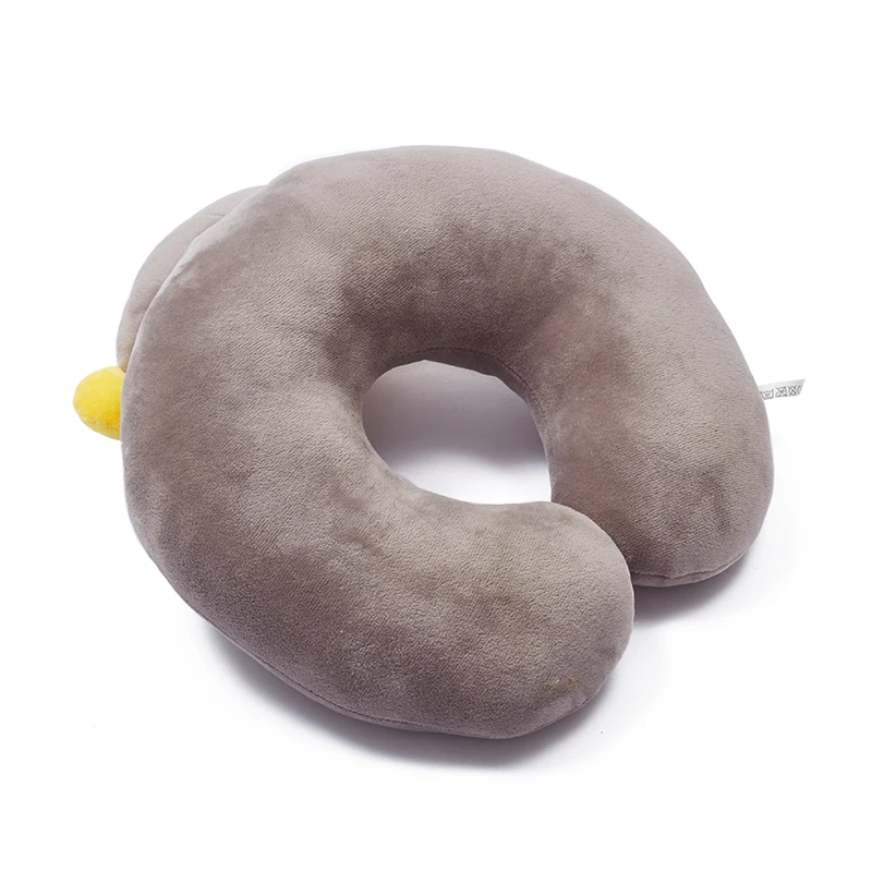 U shape custom plush stuffed animal neck pillow monkey animal pillow