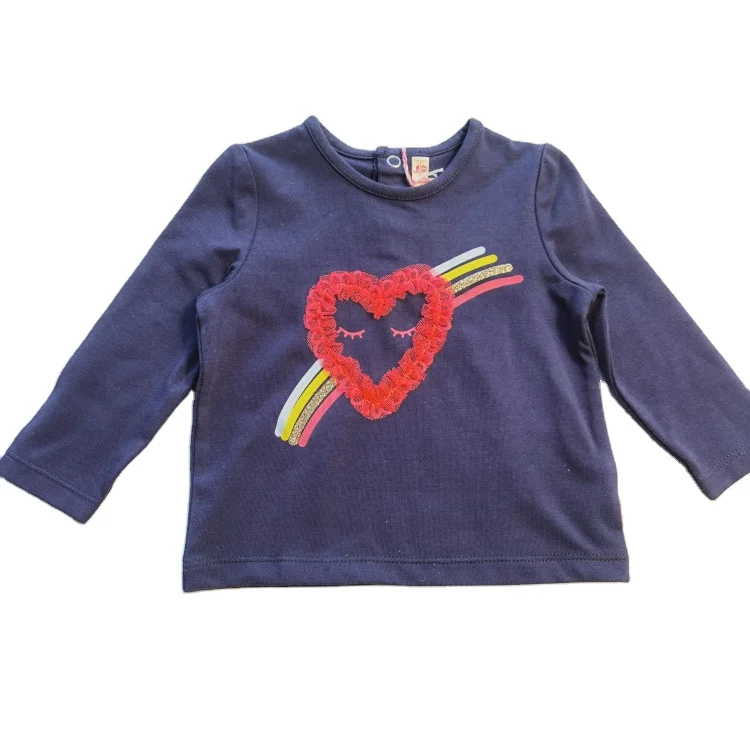 
Fashion print mesh baby knitted cotton T shirts long sleeve knitted shirts clothes for children top 