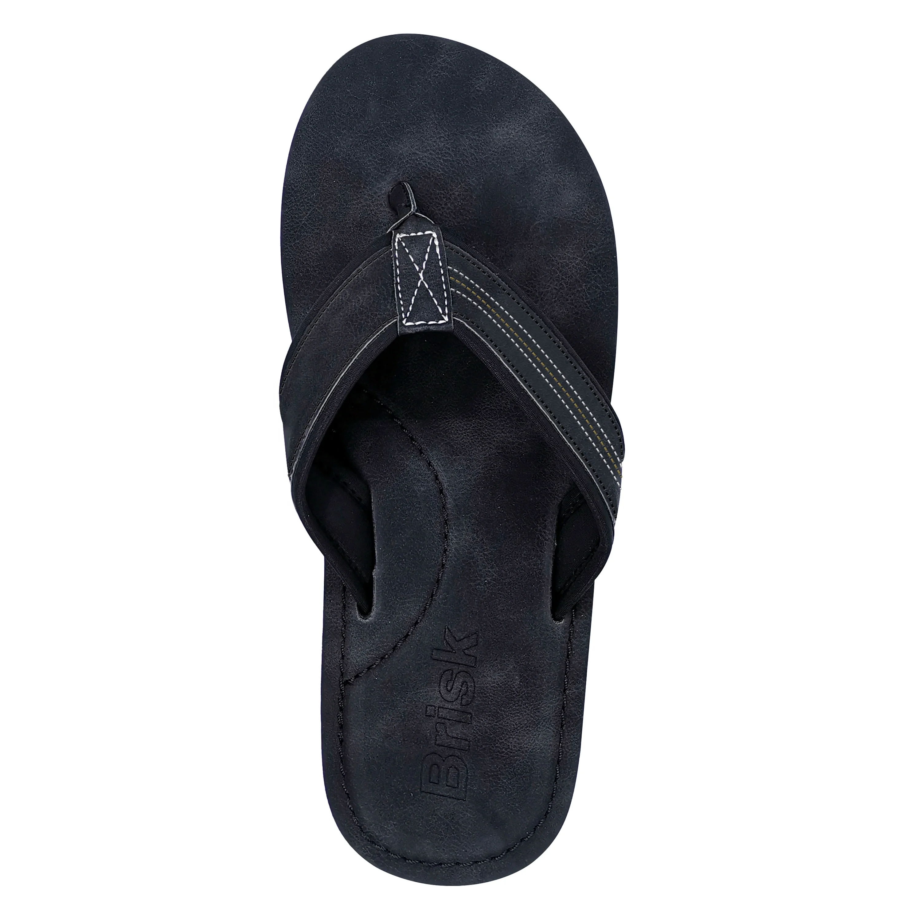 Single Hot Color Wear Resistant Pu Men Sandals Slippers Flip Flops