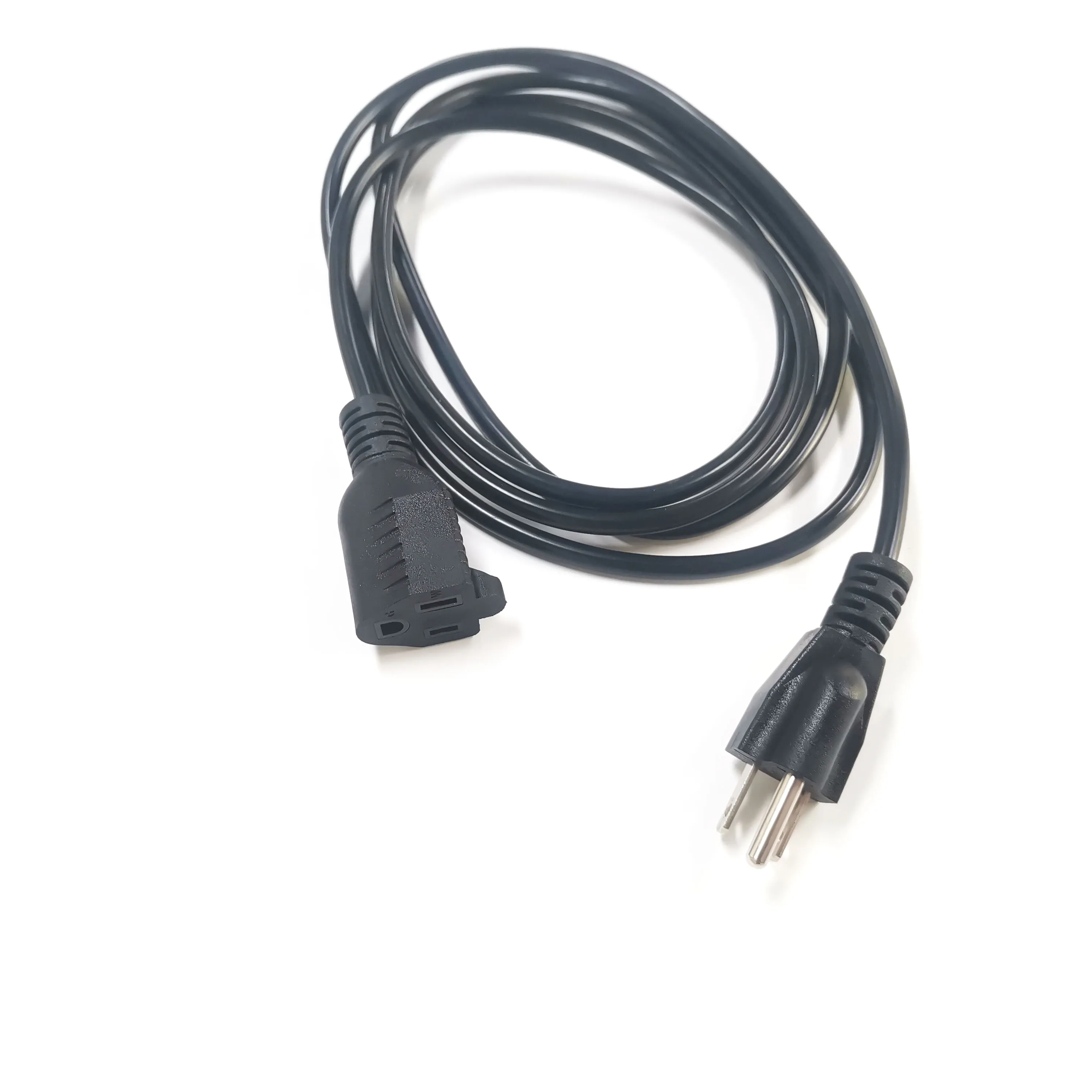 Standard American Plug Nema 5-15P Plug To Nema 5-15R C5 C13 Plug Power Cord 3 Pin Universal Ac Power Extension Cord
