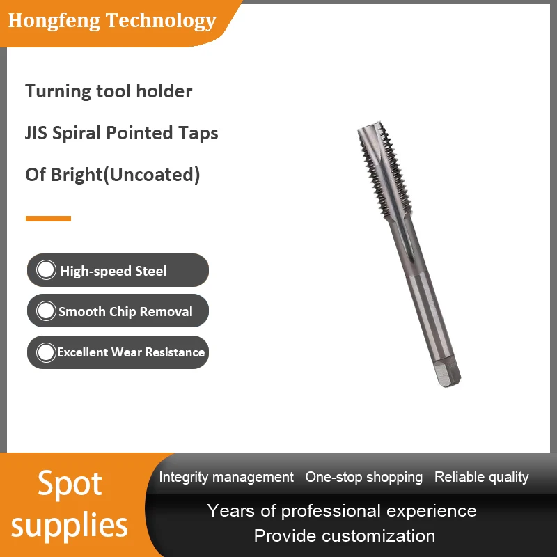 JIS-POT Spiral Pointed Taps HSS CNC Machine taps threading cutting tools For Nonferrous Metals