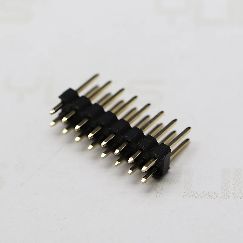 Factory outlet PCB Straight Connector 2 to 40 Pin 2.54/2.0/1.27/1.0 Pitch More plastic Dual Row PIN Header Connector