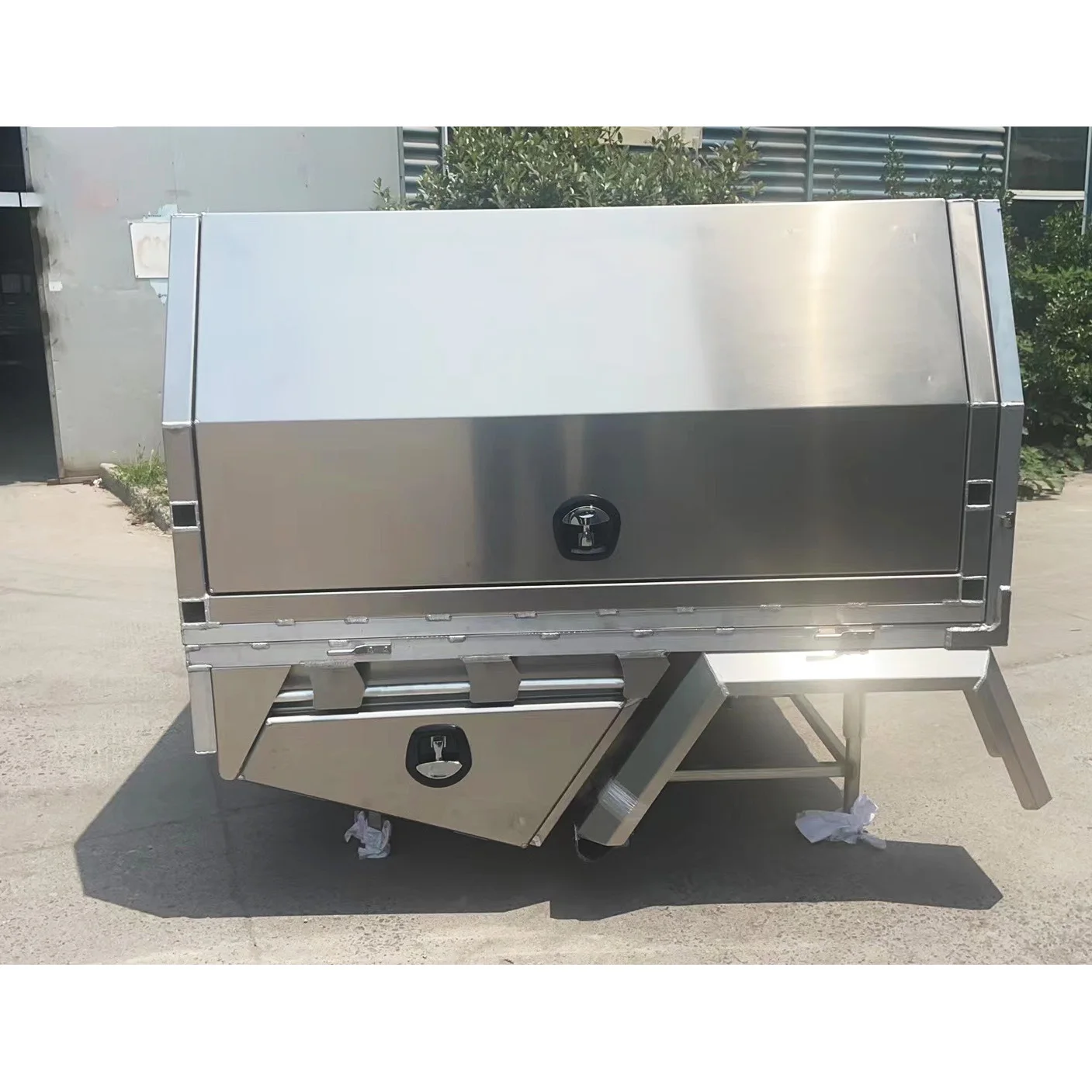 New 1200 aluminium UTE canopy  gullwing toolbox with top roof racks storage case kit underbody truck box trailer