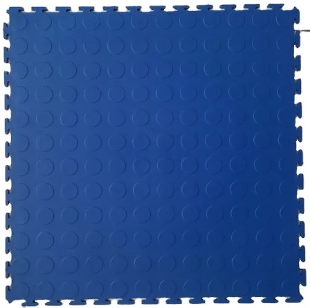 6mm Coin/Raised Disk Interlocking PVC Plastic Repair Workshop Floor Tiles Vinyl Car Parking Garage Flooring