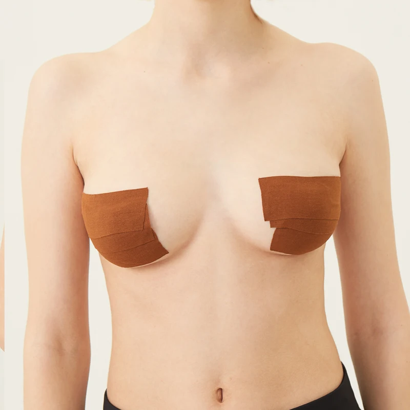 Backless Nipple Cover and DIY Breathable Breast Lift Tape Medical Grade