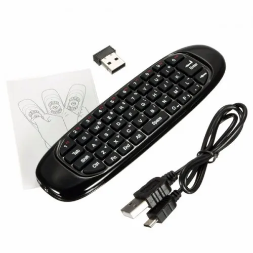Gaxever 2.4ghz Voice Wireless c120 Fly Air Mouse Android Remote Control with Mini Keyboard For Smart Tv Box
