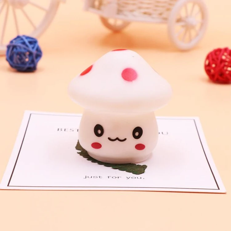 Creative Gifts Colorful Mushroom Night Light Button Battery Mini Night Light Glowing Toy Light