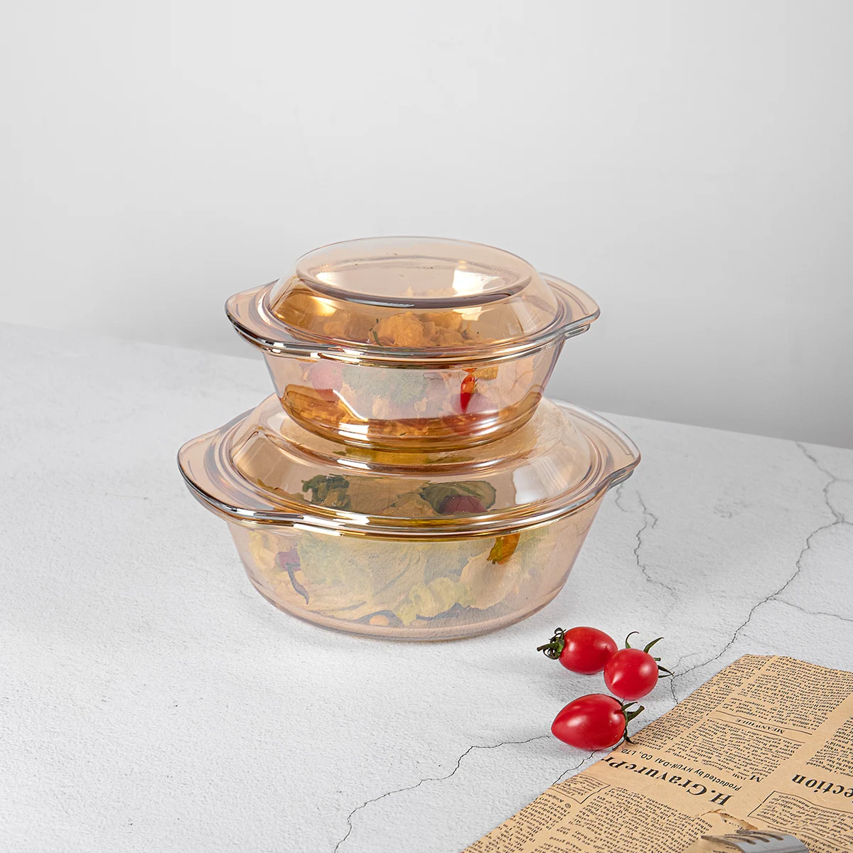 JINGHUANG OEM/ODM закаленное стекло 1 7 л прозрачное Термостойкое кастрюля с ручкой крышки