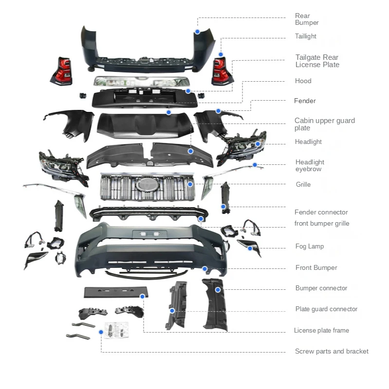  Новые товары комплект кузова для land cruiser FJ200 LC200 2008-2015 обновление до