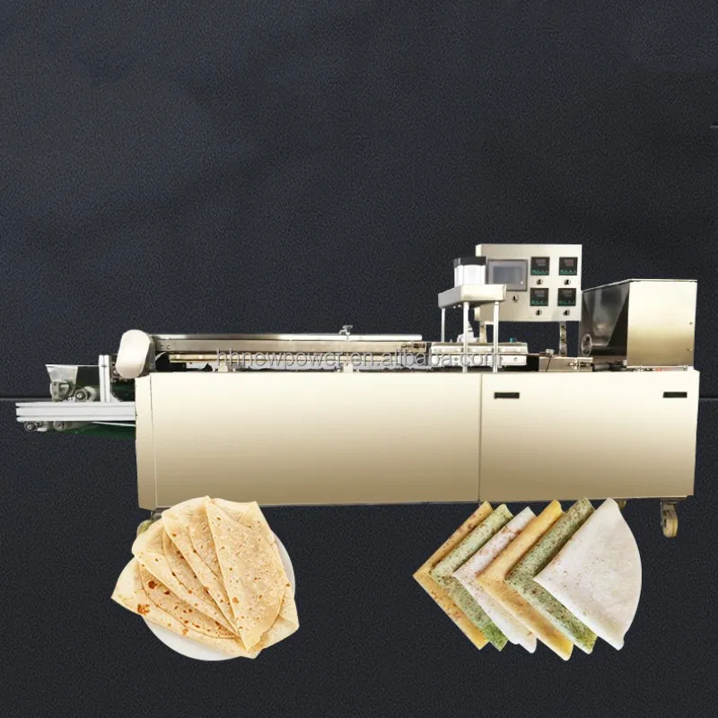 New Fully Automatic Arabic pita bread making machine flour tortilla press machine mini pancakes Chapati Roti production line