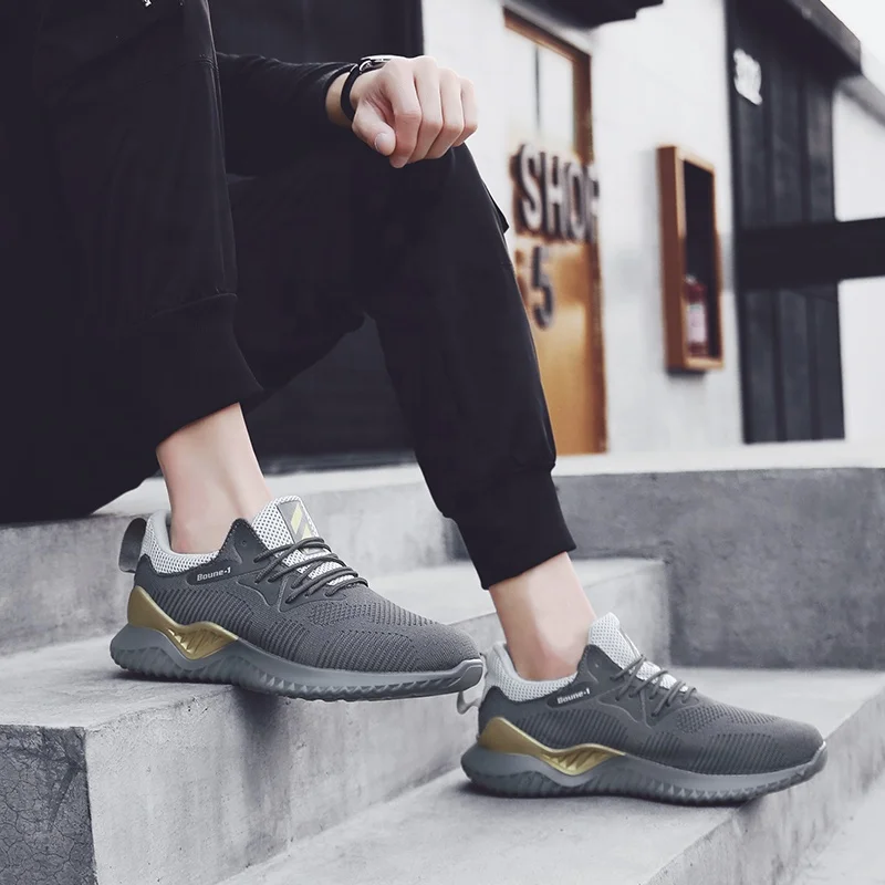 Оптовая продажа модные дизайнерские дышащие Спортивные кроссовки Flyknit повседневные для