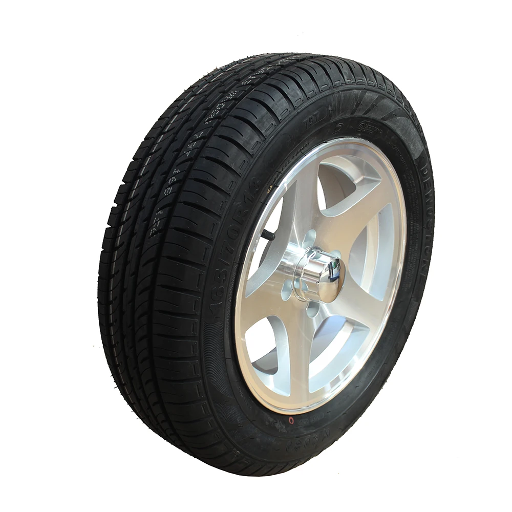 
high performance 165/70R13 tire with aluminum wheel 