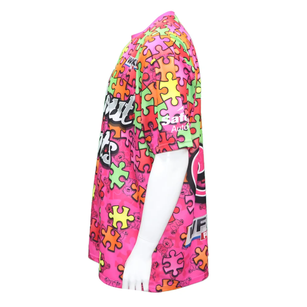 Изготовленный На Заказ аутизма стиль софтбол майки 100% полиэстер Софтбол спортивной команде одежда рубашки с коротким рукавом рубашки для мальчиков