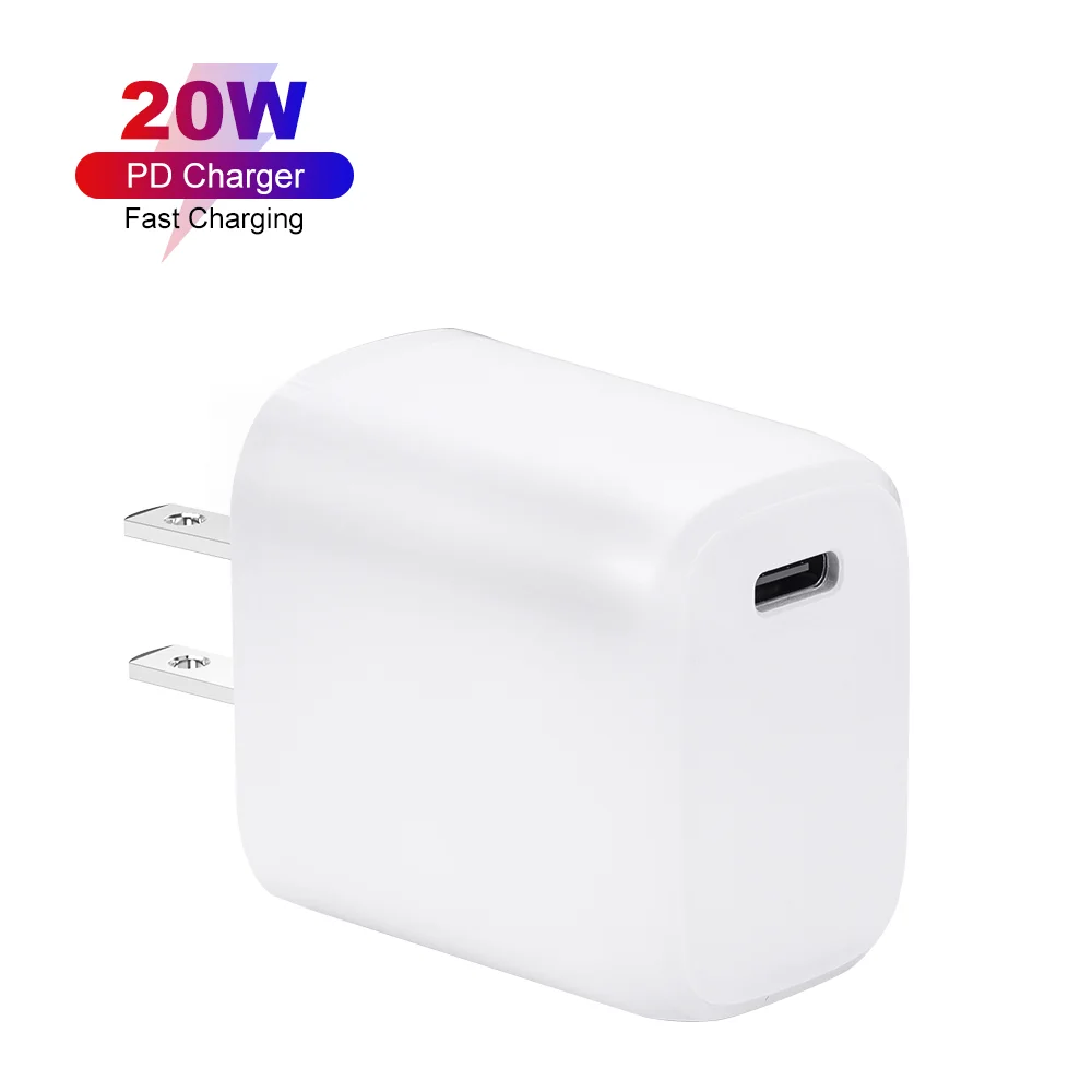High Quality Pd Quick Fast 20w Charging Mobile Phone Interface Power Universal Adapter Usb Type-c Safe Charger For Iphone 12