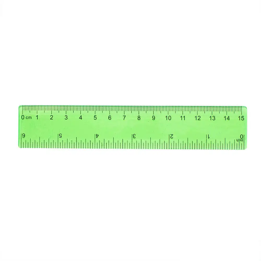 Multi-color Design Ruler 15/20/30 Cm PS Ruler For School and Office