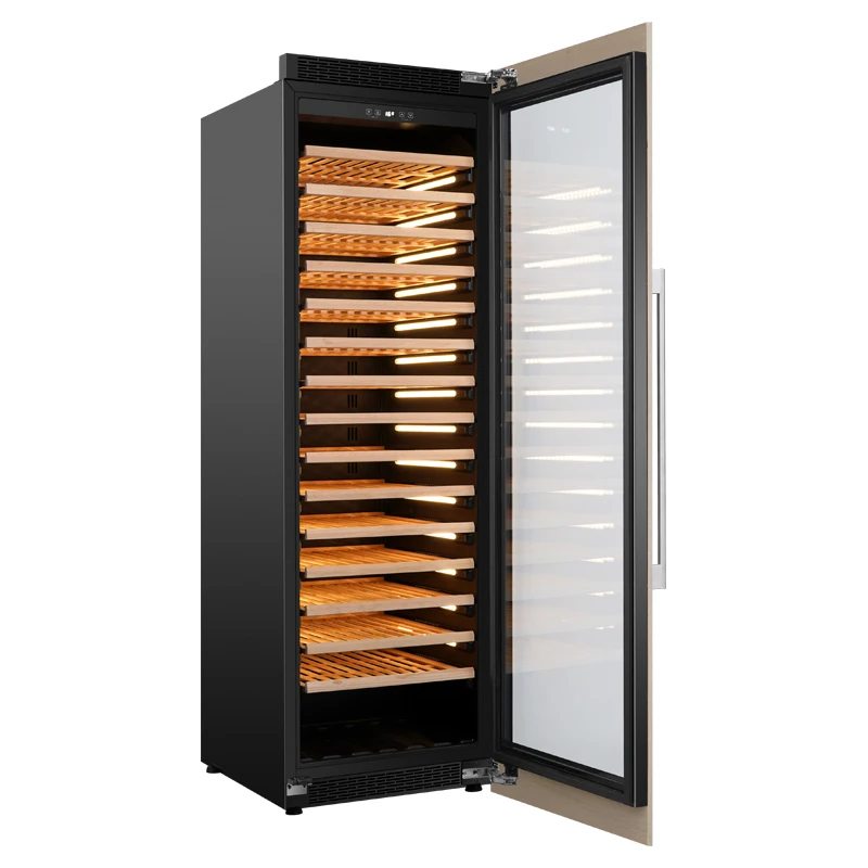 JCS-430L 176 bottles single temperature zone glass wall wine cellar luxury