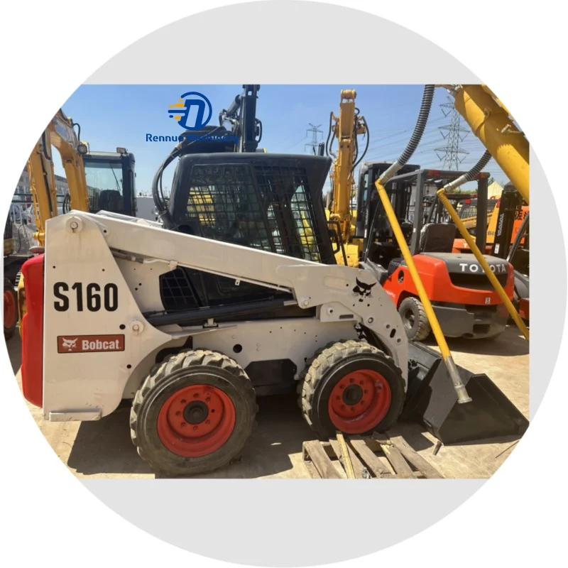 Подержанный погрузчик с бортовым рулевым погрузчиком Bobcat S160 б/у S70 S16 поворотом для продажи