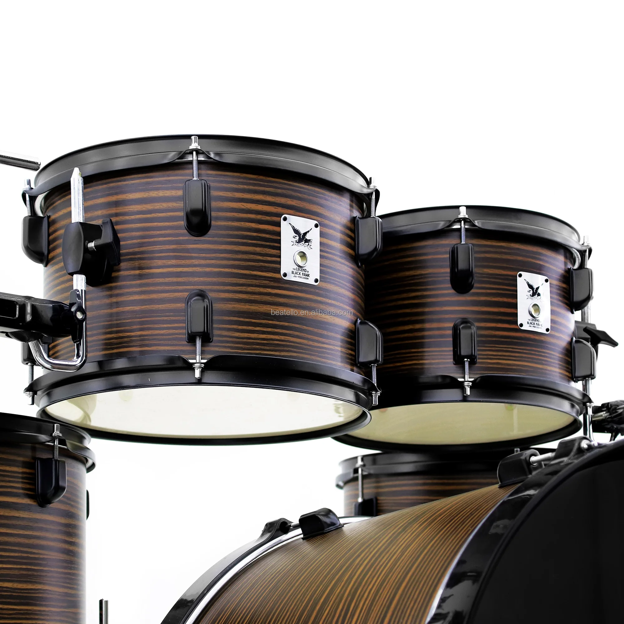 JBK Drums Set 5Pcs Musical Percussion Instrument Basswood Drum Set High Quality Full Sizes Professional Drum Kit