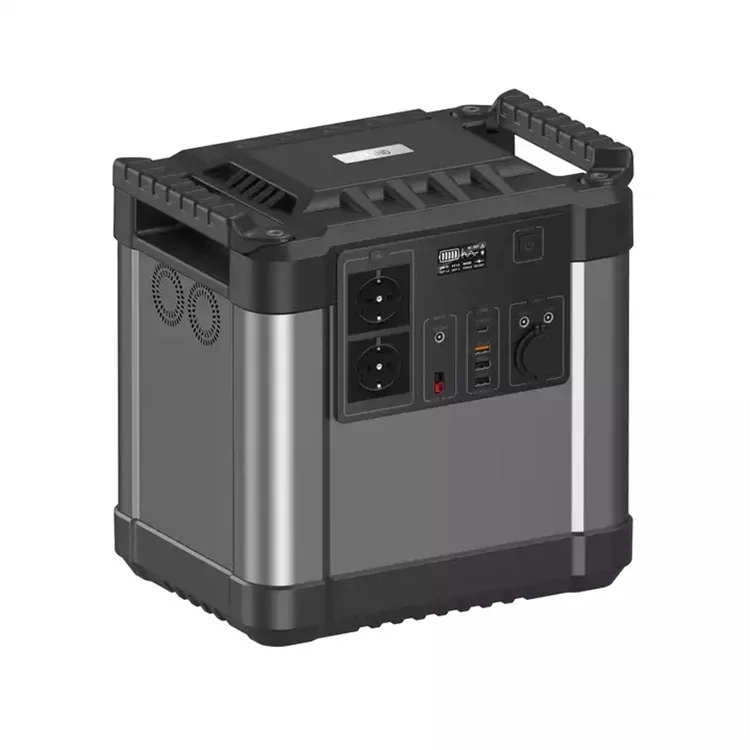 LifePO4 Battery 240V 2000W Max 1456WH high capacity portable powerstation With Jump Start Function Solar Camping Power Supply
