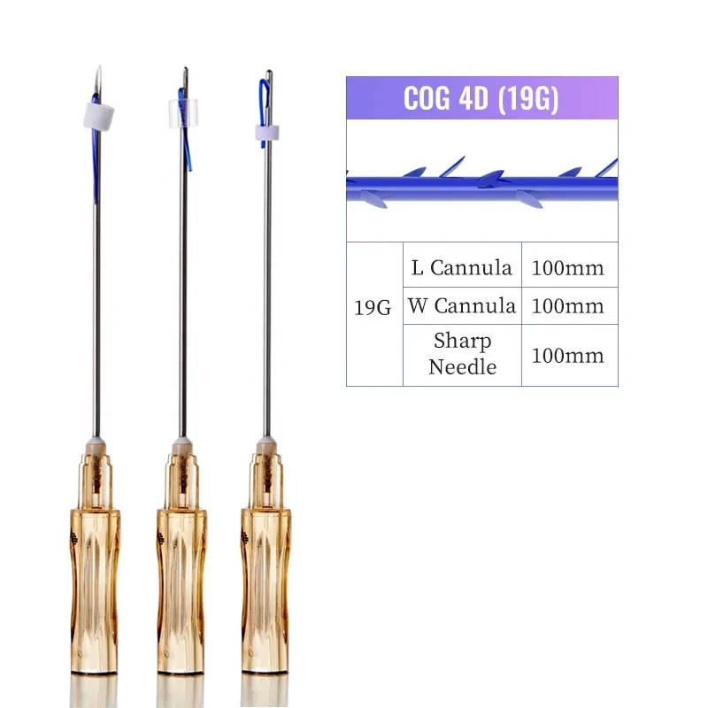 Wholesale beauty barbed pdo threads 6d 4d 19g 100mm cog eyebrow lift cosmetic hilos tensores pdo v lifting