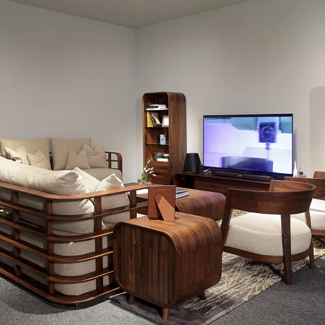 Современные деревянные высокие шкафы с ящиками для хранения в гостиной новый дизайн