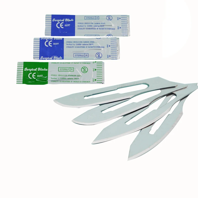 ORIENTMED 21 years Factory Manufacturer Wholesale Carbon Stainless Surgical Steel Scalpel Blades for medical