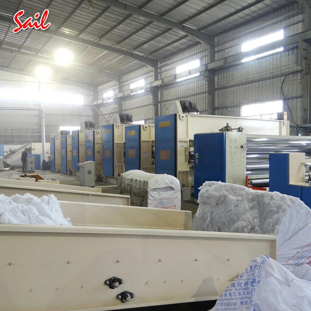 Nonwoven production line needle punching production line making insole board felt machine