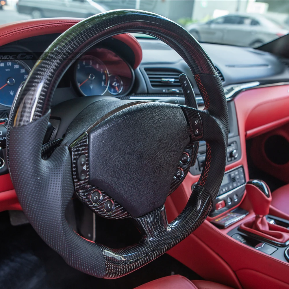 High Quality Carbon Fiber Steering wheel For Maserat Quattroporte 2004-2012 Maserat GT Maserat GC
