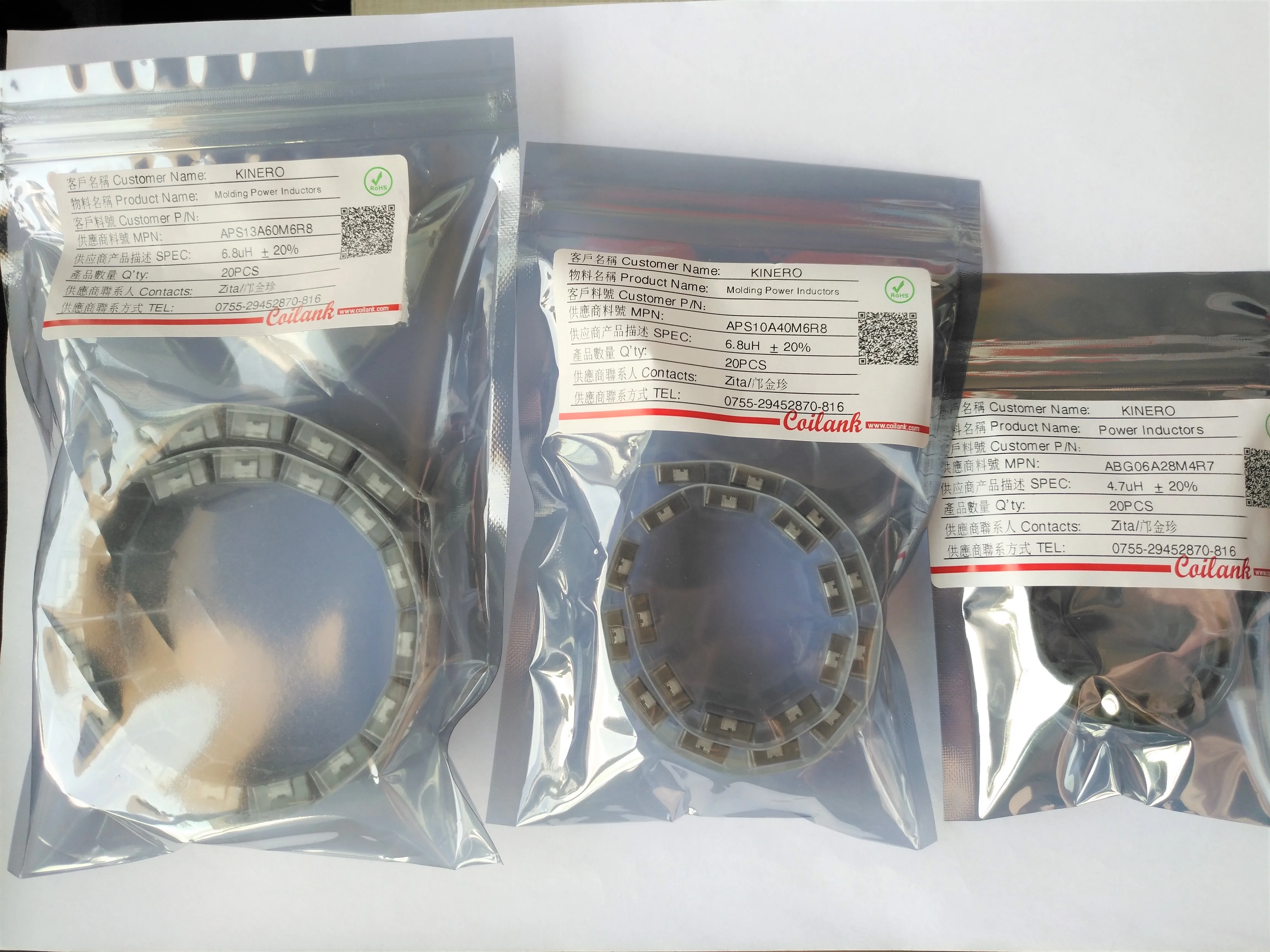 Coilank smd чип 4r7 силовые дроссельные катушки Проводная обмотка Mn-Zn ферритовый сердечник Индуктор для беспроводного зарядного устройства