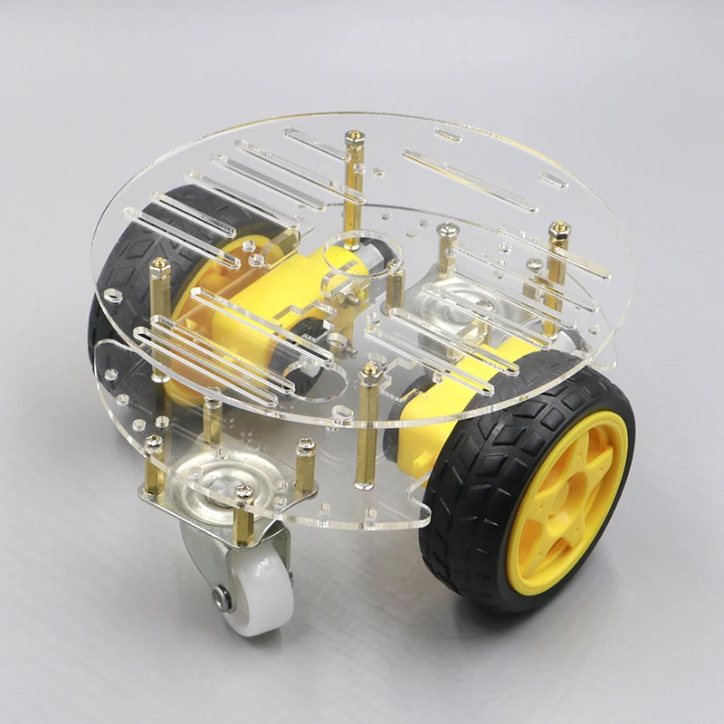 Intelligent car chassis robot tracking car obstacle avoidance car with code wheel strong magnetic motor rt-4