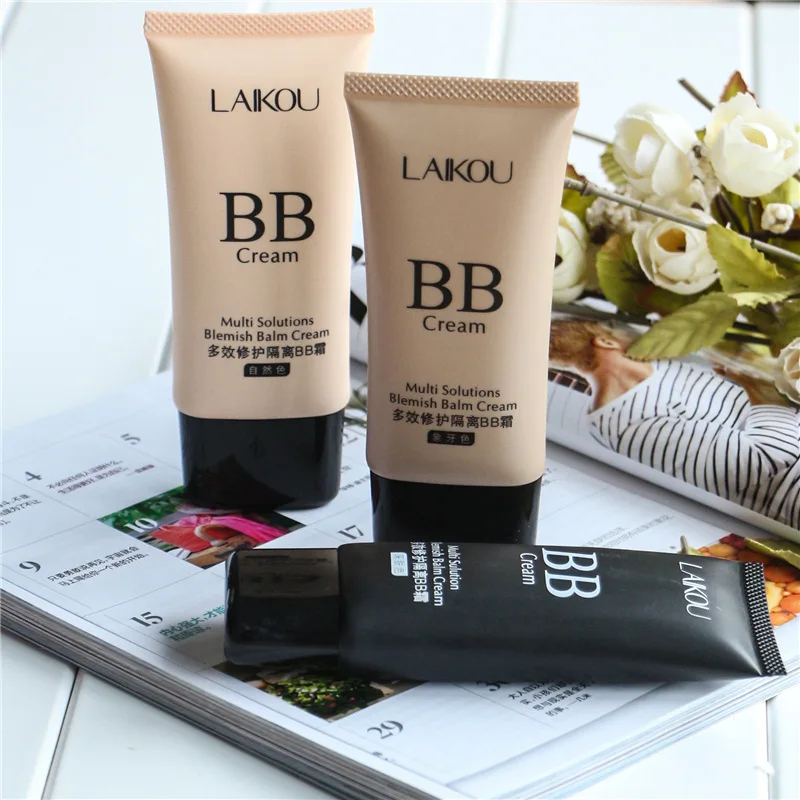 LAIKOU BB Cream Multi Solution Blemish Blame Cream Brighten the Skin Quick Concealer Oil Control Women Cosmetic Makeup Tool