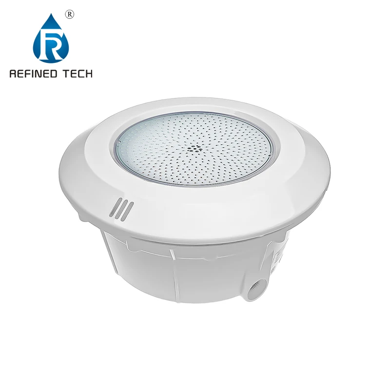 Refined Tuya WIFI APP Controlled IP68 Underwater Inground Niched PAR56 Super Slim 18Watt LED Swimming Pool Light with niche