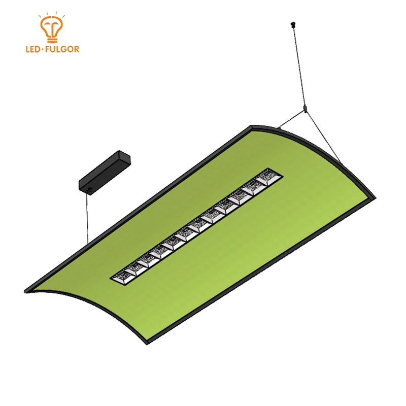 Новый дизайн, декоративная Звукопоглощающая Полиэстеровая акустическая подвесная панель со светодиодной подсветкой для офиса, отеля