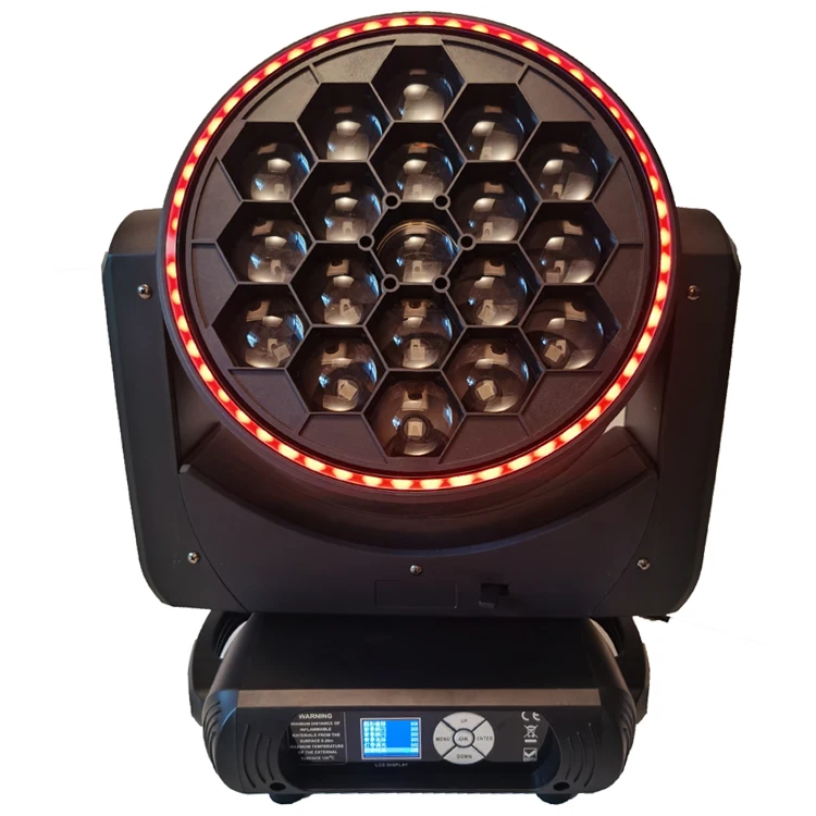 B-EYE K15 19x40W Led Moving Head Light RGBW 4in1 Pixel Zoom Beam Wash FX Pro Entertainment Stage Lighting