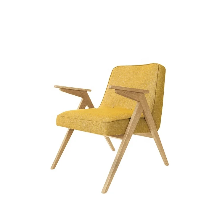 366 concept Bunny armchair single solid wood leisure sofa armrest coffee sofa chair