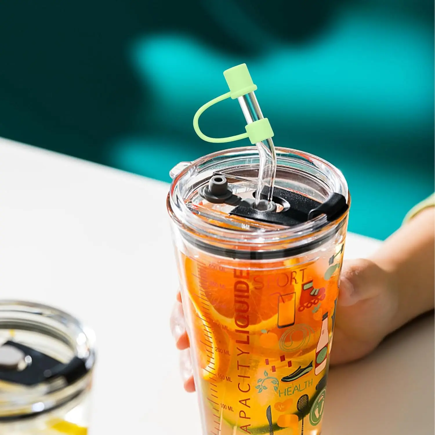 Силиконовая соломенная крышка