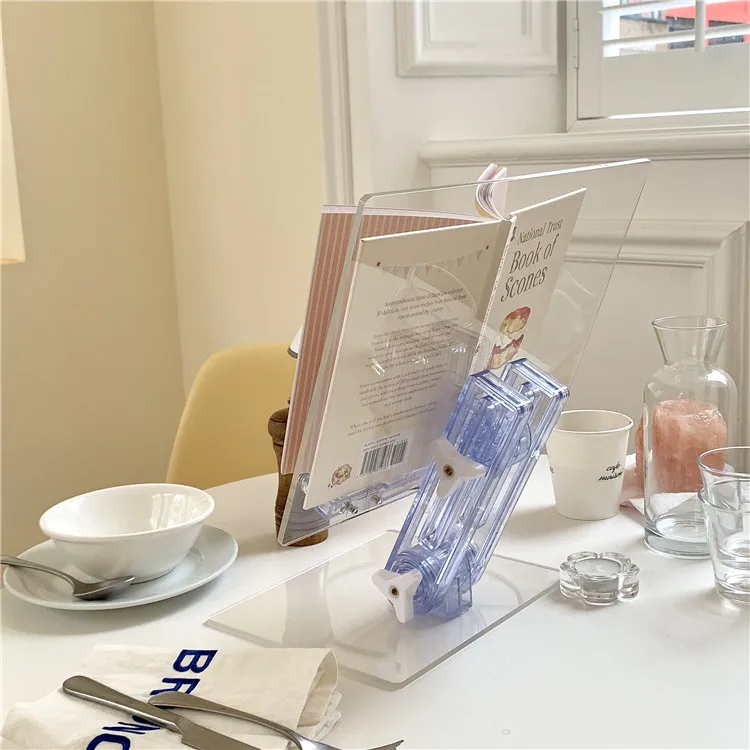 Book Stand For Reading Recipe  Book Holders For Reading Hands-free Acrylic Reading Shelf Adjustable.jpg