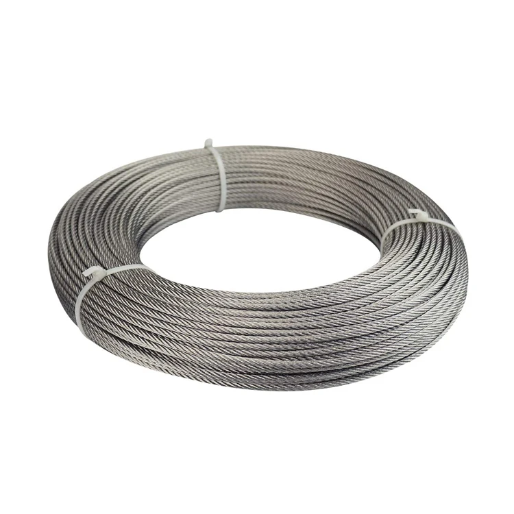 Galvanised Cheap Steel Wire Rope 6 mm Gi Wire Rope For Electric Car