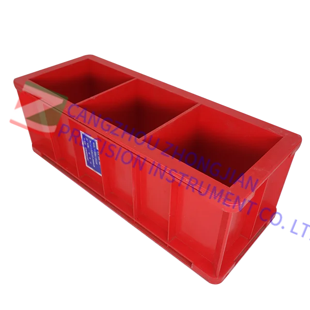 150*150*150mm red Glass fiber reinforced plastic Concrete Cube Test Mould Brick