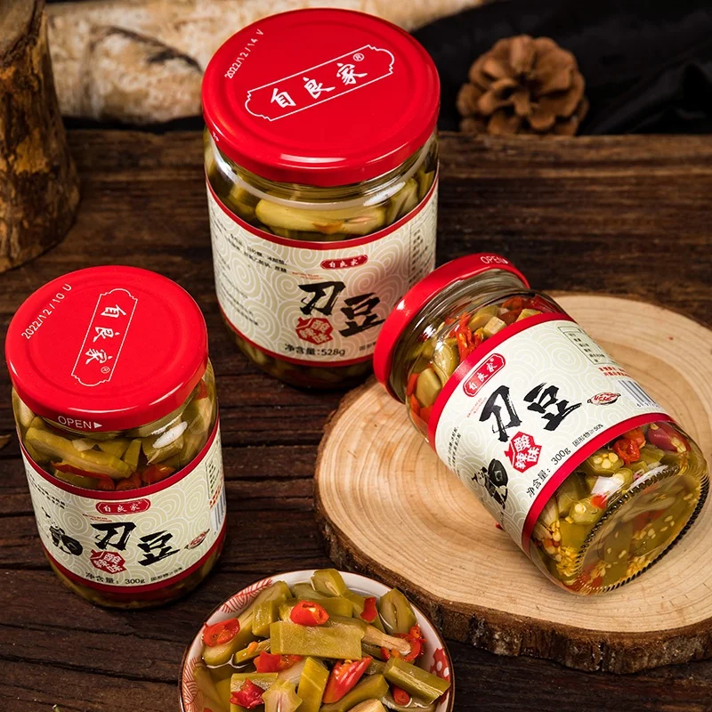 Горячий и кислый нож 300 г/528 г Гуанси свежие консервированные готовые к употреблению