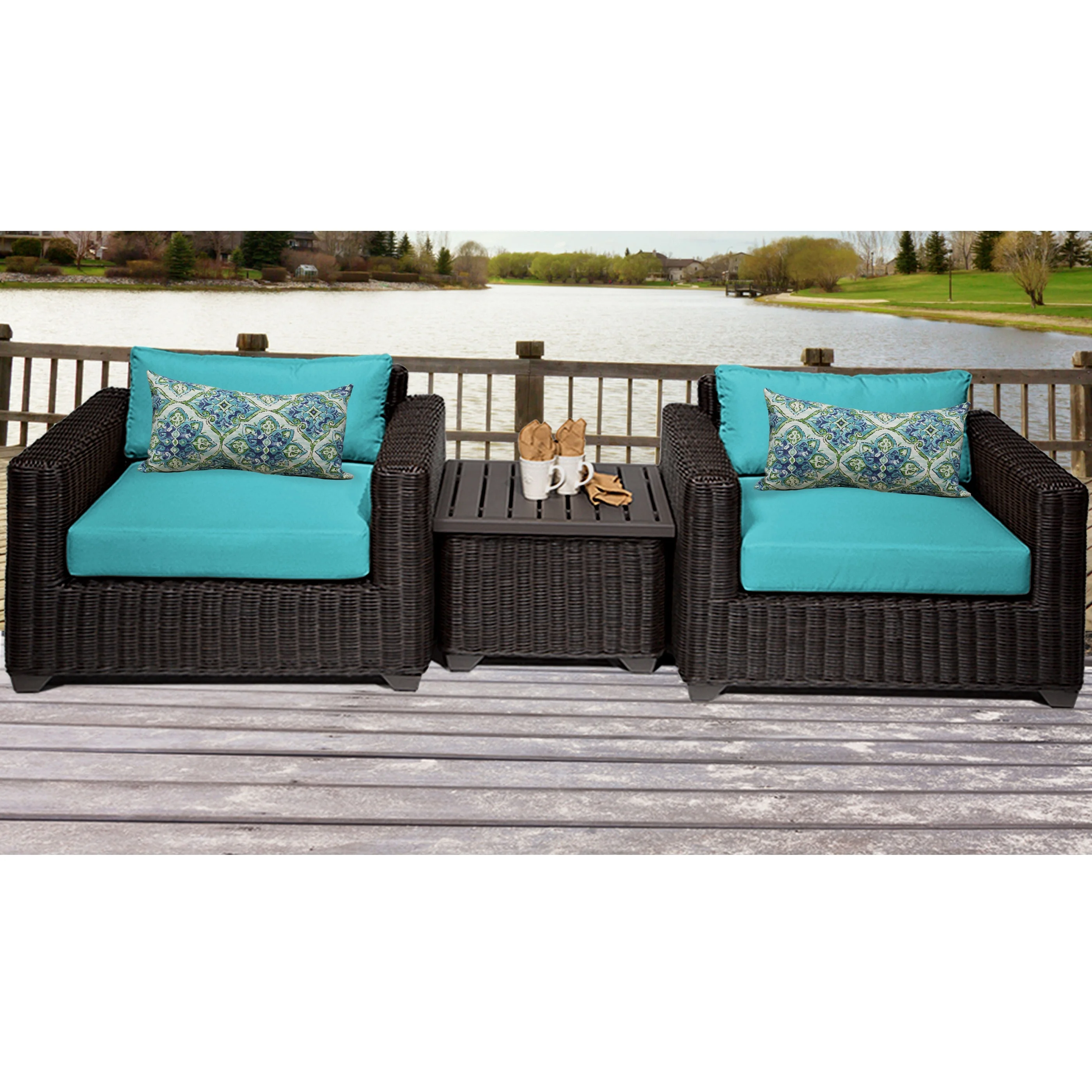 Audu Large size Rattan Hotel Furniture VENICE Rattan Large size Coastal terrace Sofa
