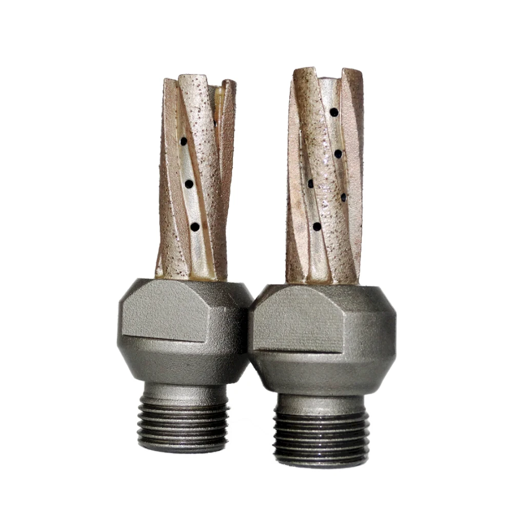 Китайский поставщик резьбовой хвостовик безопасные Фрезы с ЧПУ Алмазный пальцевой фрезерный станок для гранита инженерного камня мрамора