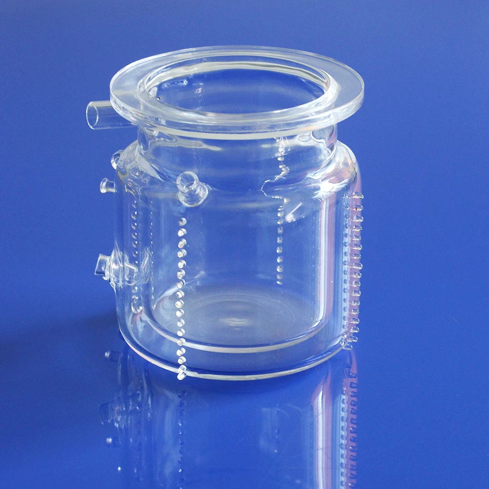 Two-layer Quartz photocatalytic reactor Reaction kettle Quartz Reactor