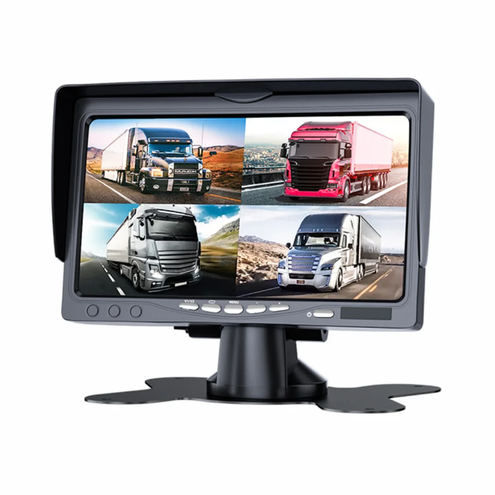 Mini Laptop 7inch Ahd Computer Portable car rear view mirror Monitor Back Rear View Bus Tv 24v Monitor Lcd
