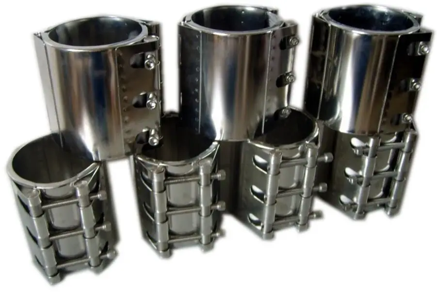 hdpe plastic galvan steel water pipe repair clamp