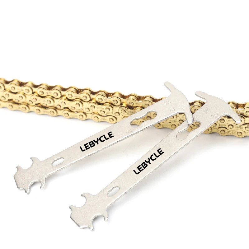 LeBycle Bicycle Chain Length Measurement Tool, Road Mountain Bike Fixed Gear Chain Wear Gauge