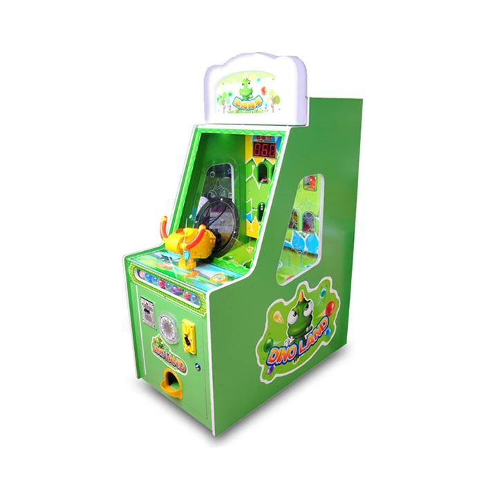 Dino Land indoor kids pinball shooting amusement park coin operated ticket redemption pinball vending machine