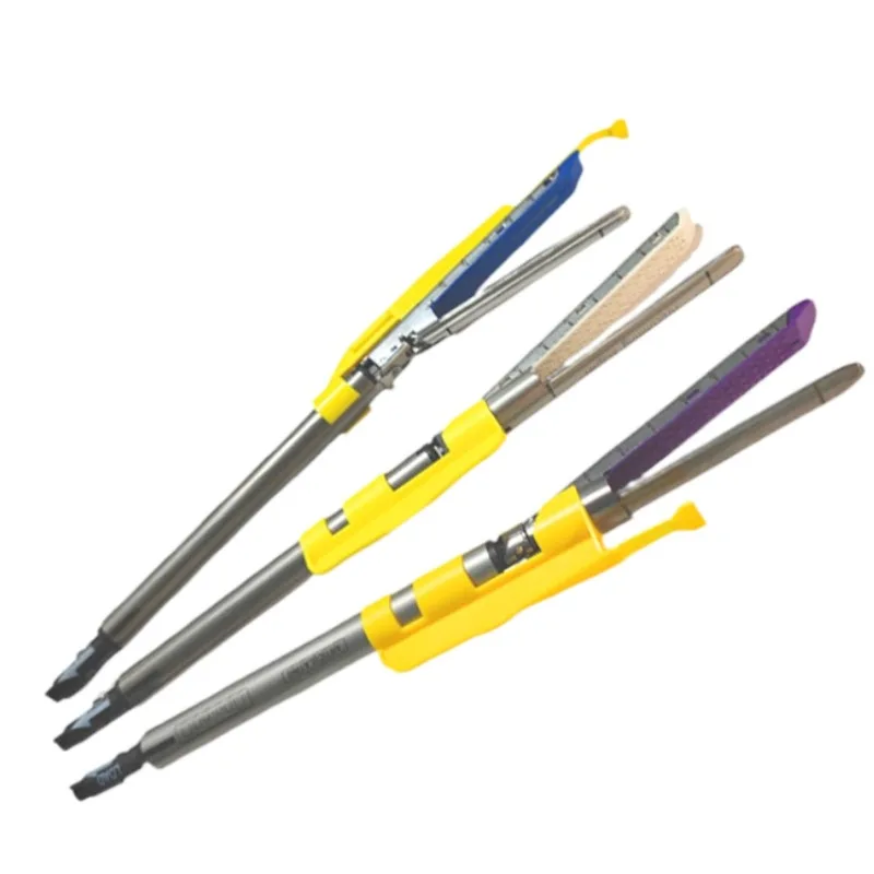 Медицинский эндоскоп с сертификатом Ce, линейный резак, степлер, картридж, синий/белый/фиолетовый/зеленый/черный эндоскоп, линейный резак, степлер