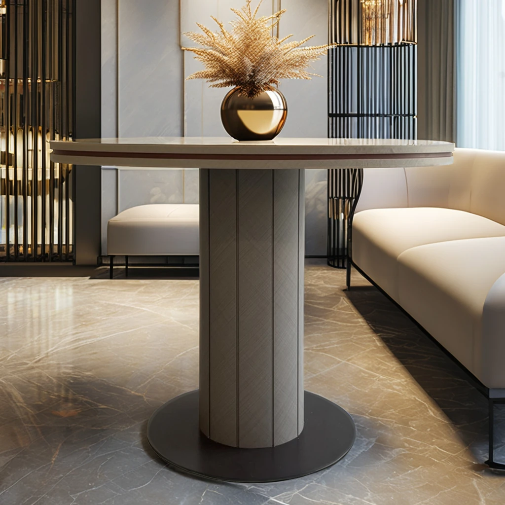 Modern Custom-Made Multi-Functional round Wooden Table Elegant Living Room Furniture for Dining Hotels and Villas