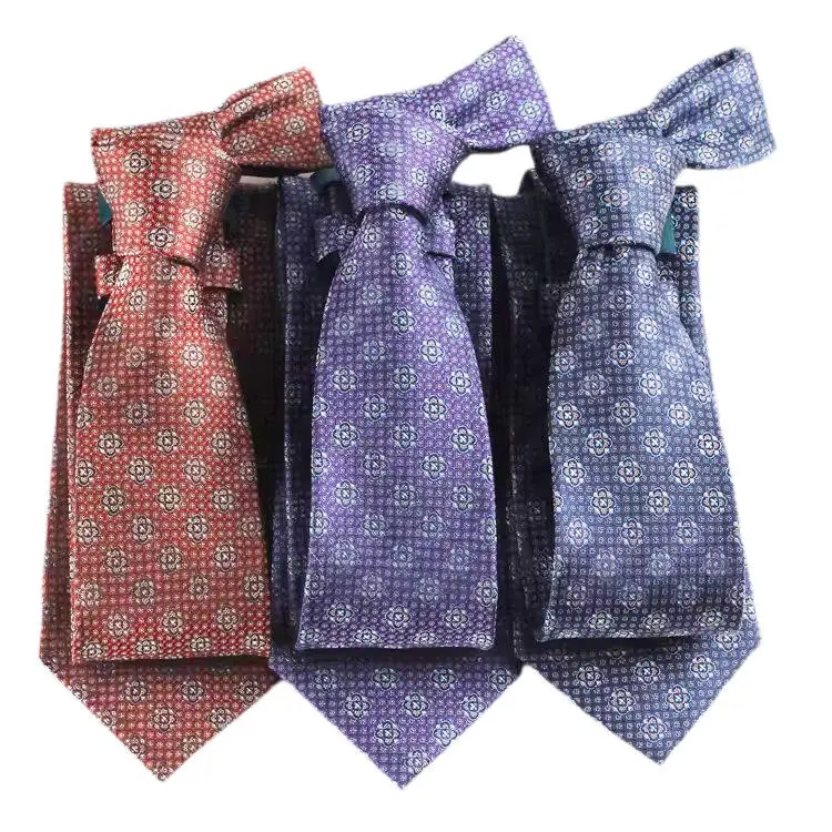 Factory Wholesale/Custom OEM Service Floral Pattern Necktie 100% Handmade Low Price Fashion Luxury Silk Woven Tie For Men